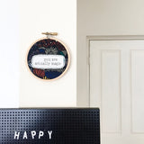 wall art . large . surprising joy . rainbow