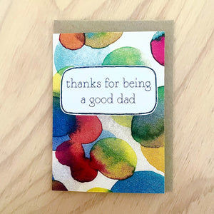 greeting card . father’s day . good dad