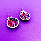 mini hoop earrings . banksia stripes .