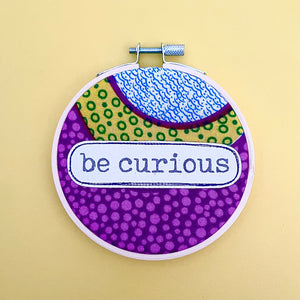 wall art . medium . be curious . dots